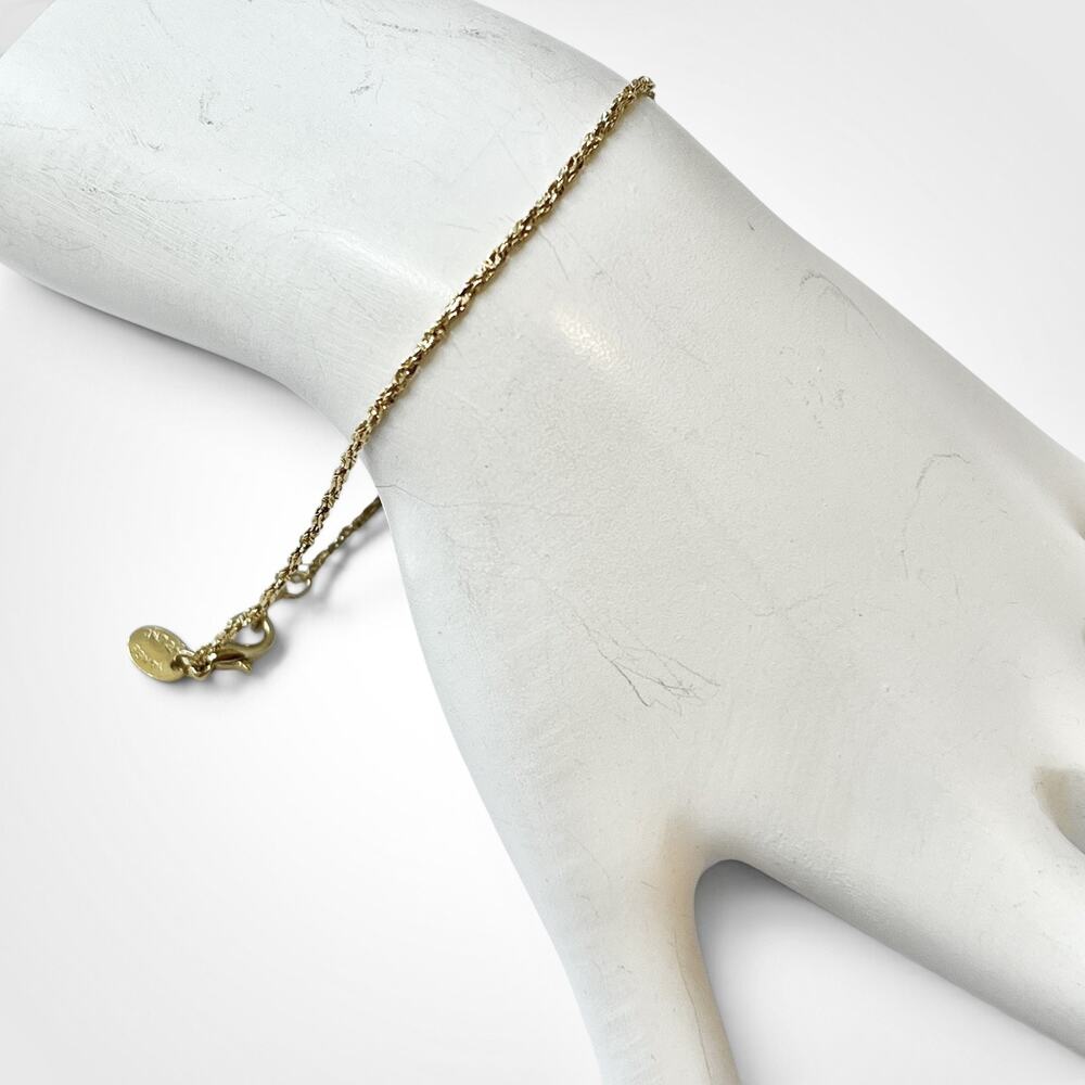 Vintage JC Lind 14KGE Gold Electroplate Bracelet Dainty Chain Coquette 7.5"